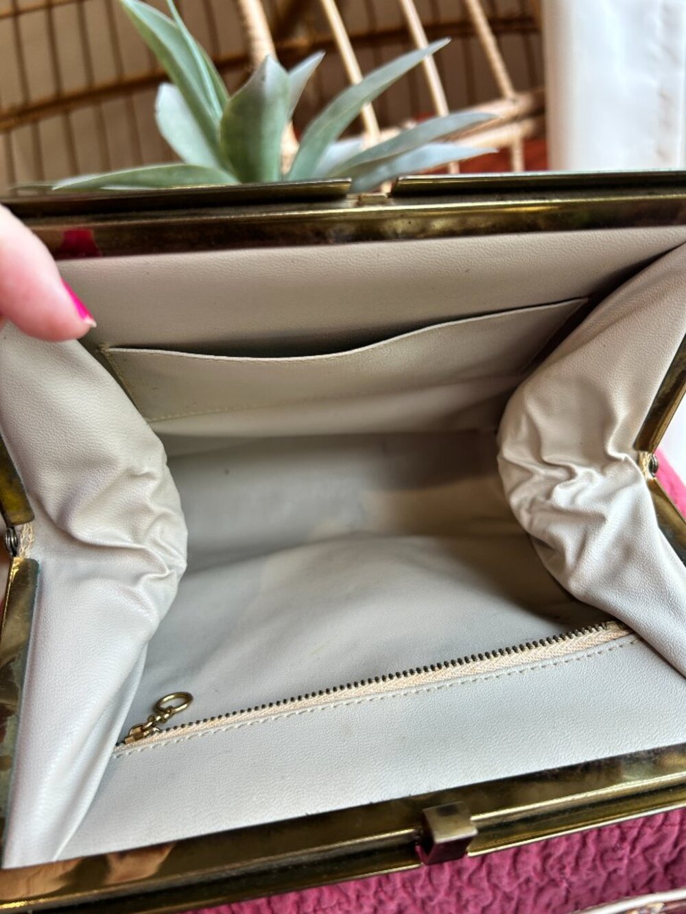 Vintage snake and lizard skin handbag (late 60's style) - Picture 5 of 14